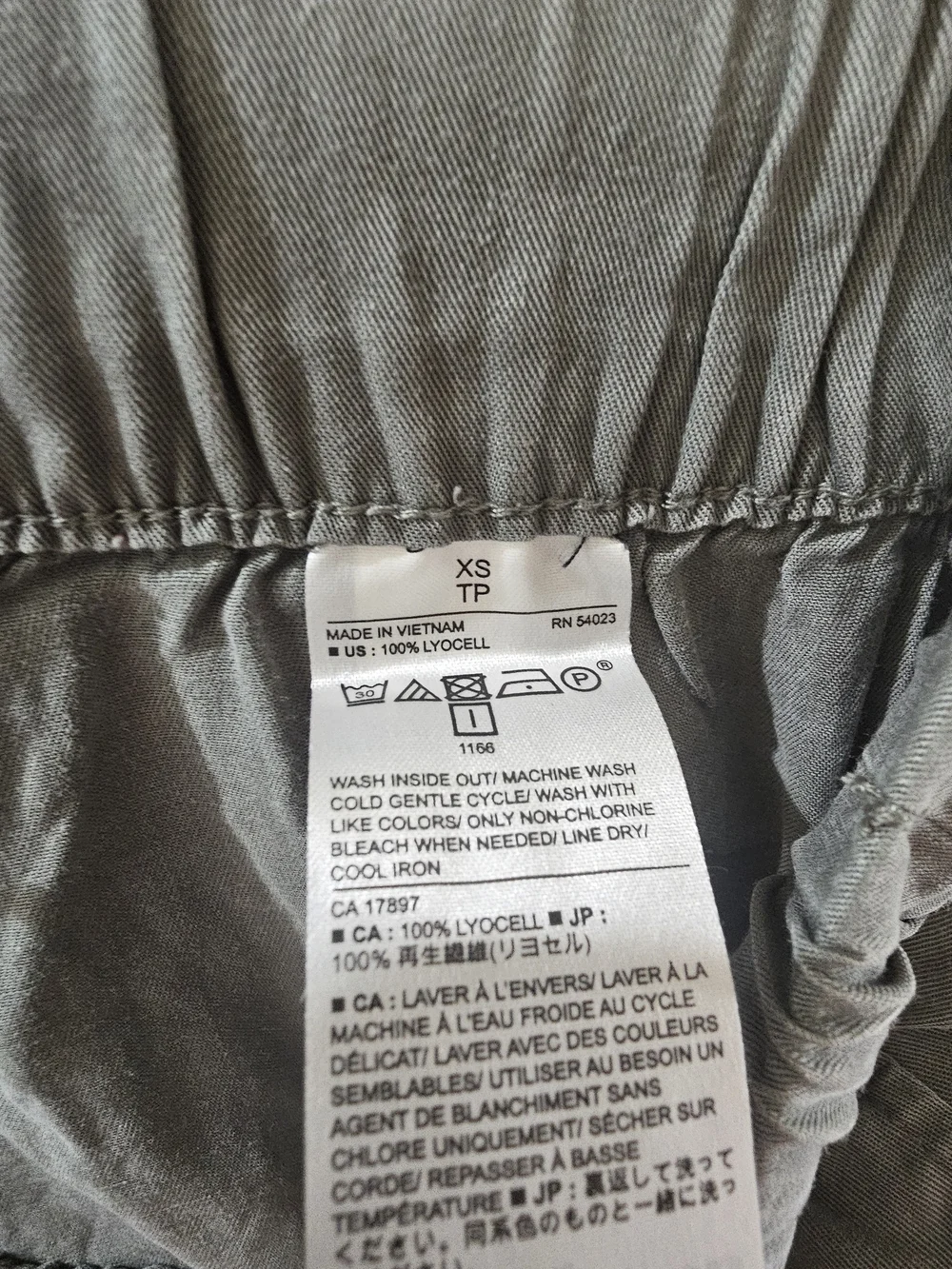 Banana Republic Olive Cargo Joggers with Zip Pockets